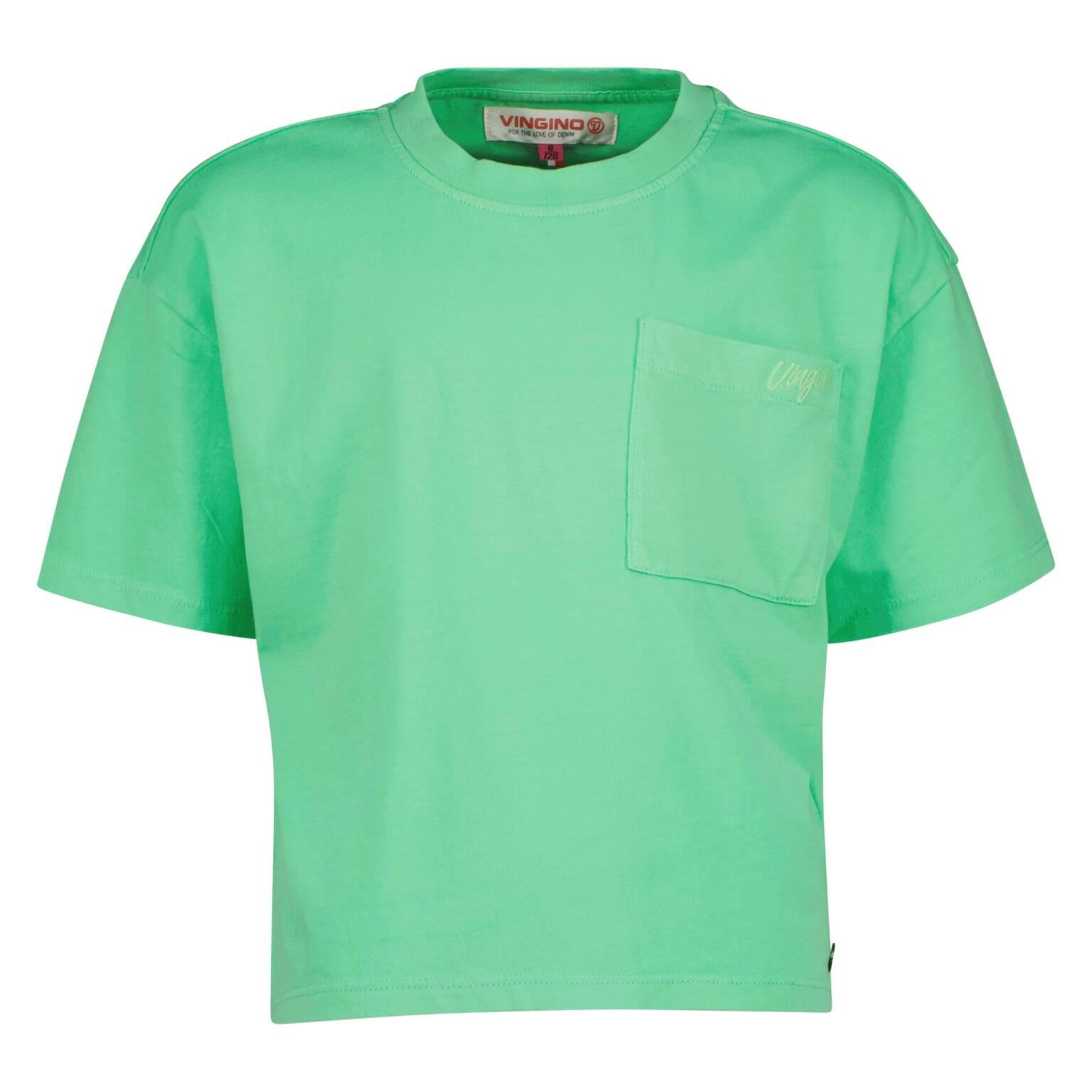 T-Shirt mit Brusttasche - 1154 Poppy Green - Grün