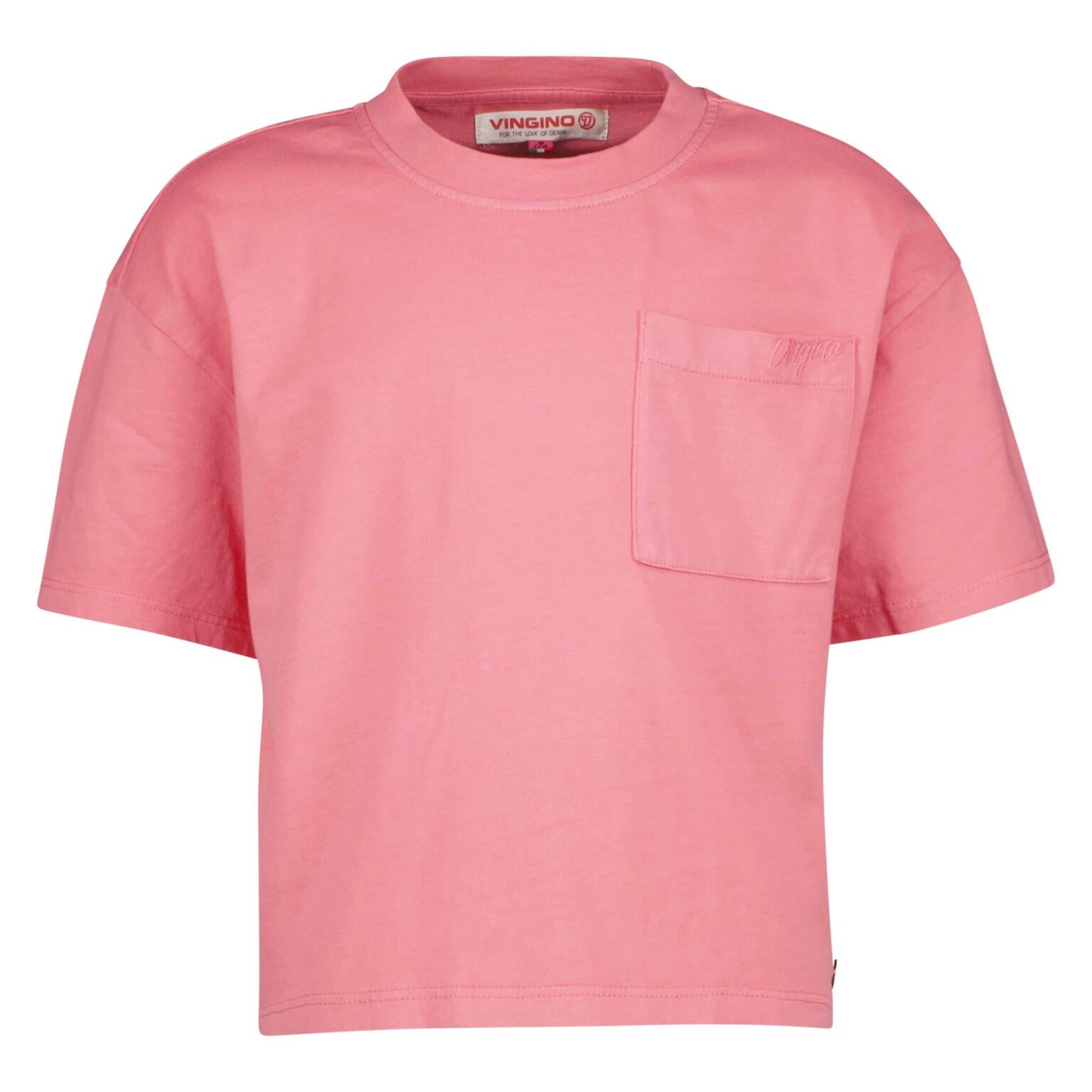 T-Shirt mit Brusttasche - 594 Pink - Pink