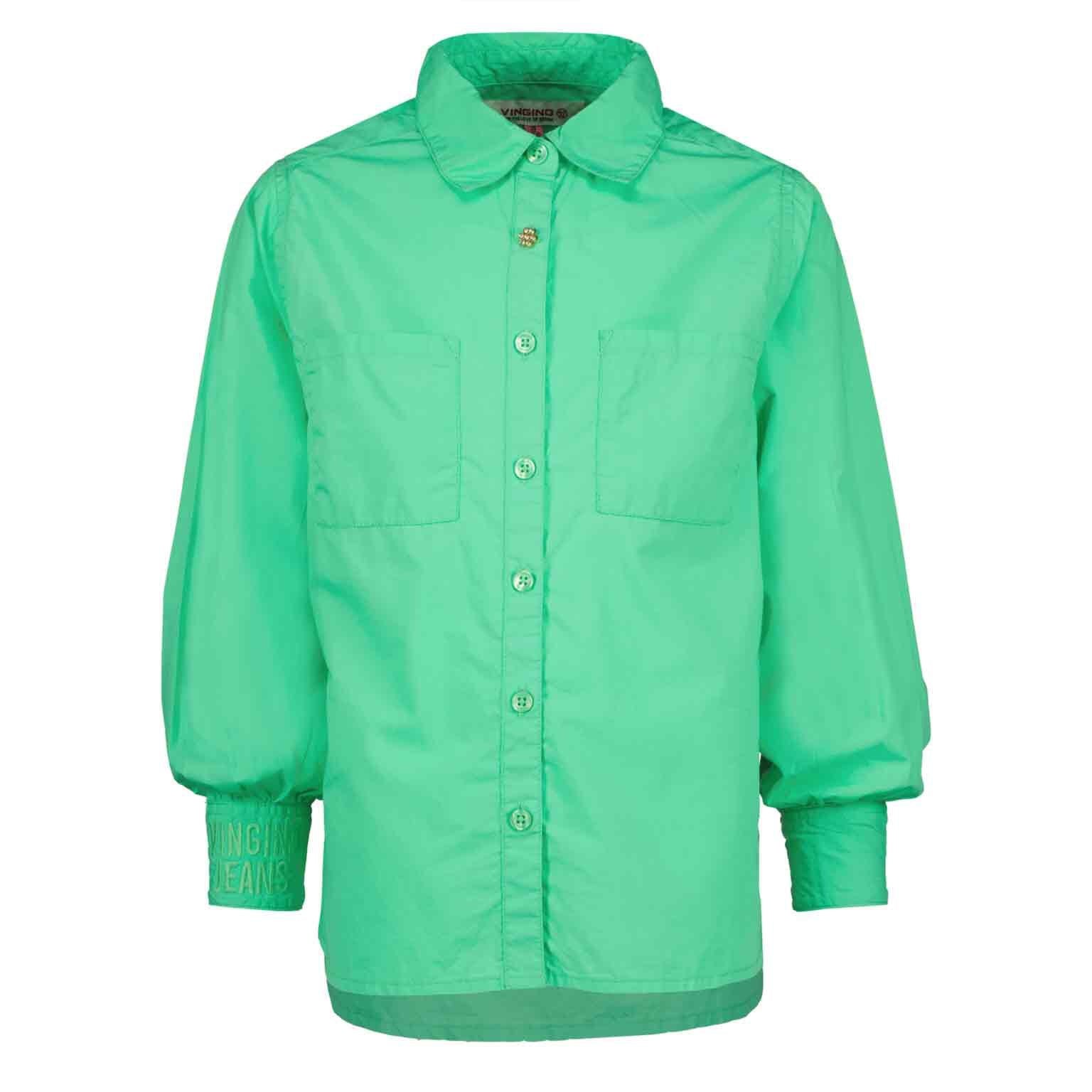 Lange Bluse - 1154 Poppy Green - Grün