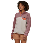 Fleecepullover mit halber Knopfleiste - Pumice - Rosa