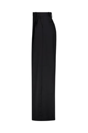 Faltenhose Wide Leg - 1433 Black - Schwarz