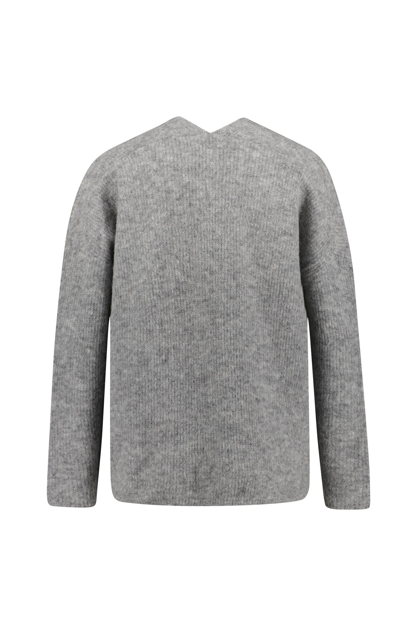 Strickpullover mit V-Neck - 919 Grey - Grau