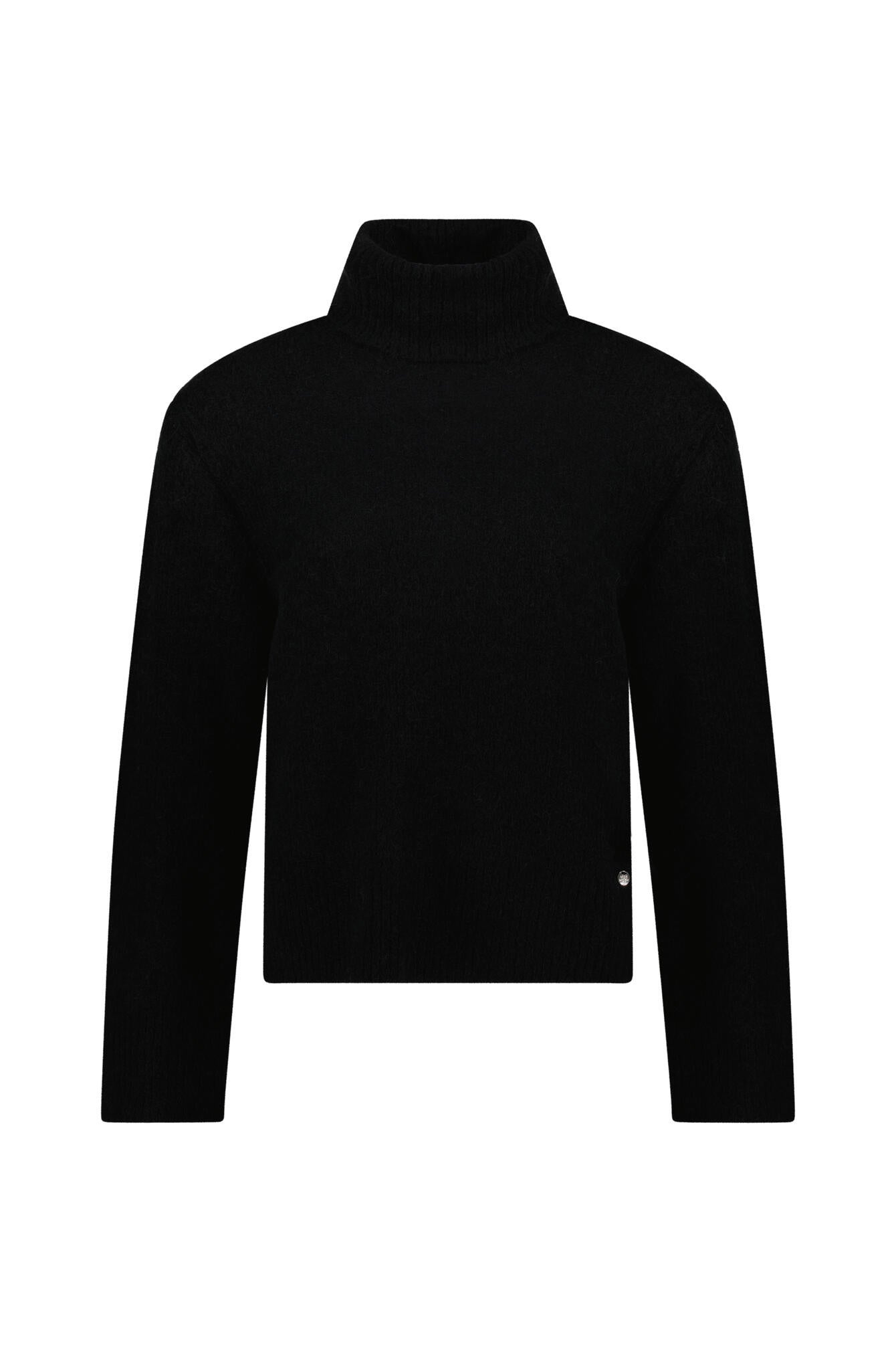 Rollkragenpullover - 801 Black - Schwarz