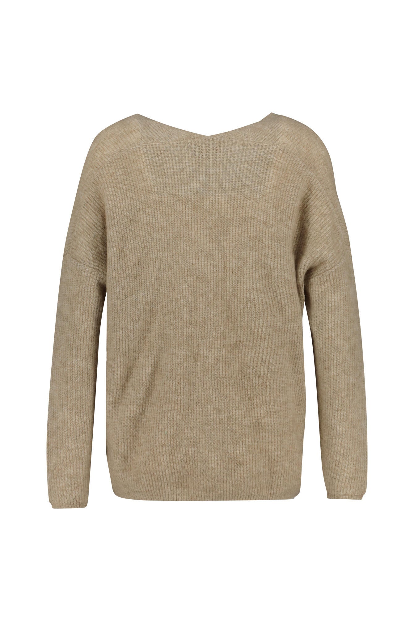 Strickpullover mit V-Neck - 193 Savannah Tan - Creme | Beige