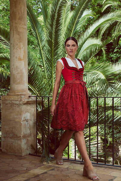 Dirndl Helli 60 cm - 0090 Bordeaux - Rot