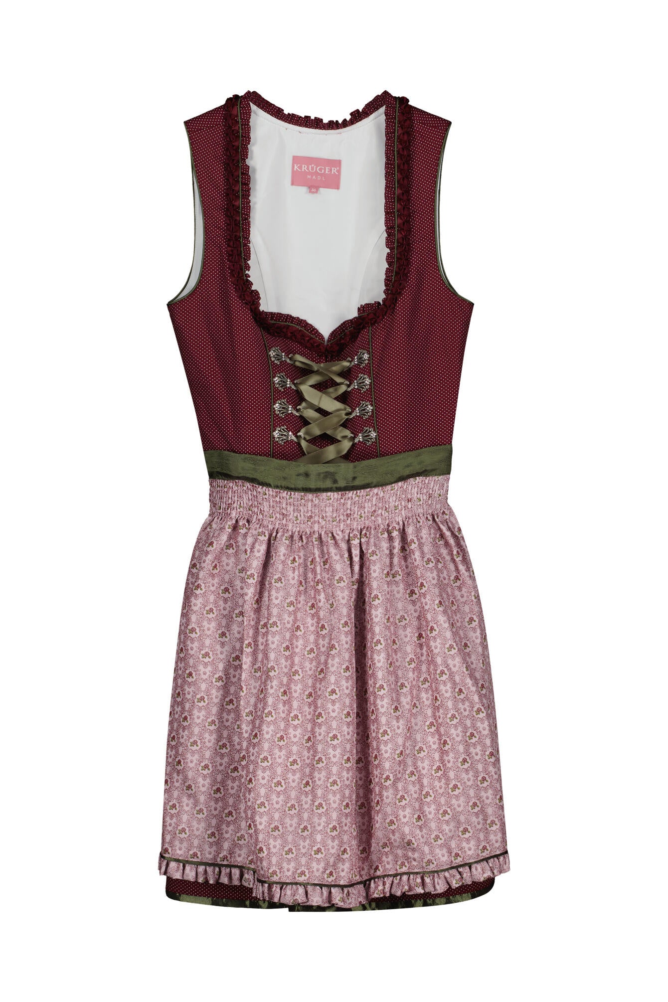 Dirndl Doris 50 cm - 0090 Bordeaux - Rot