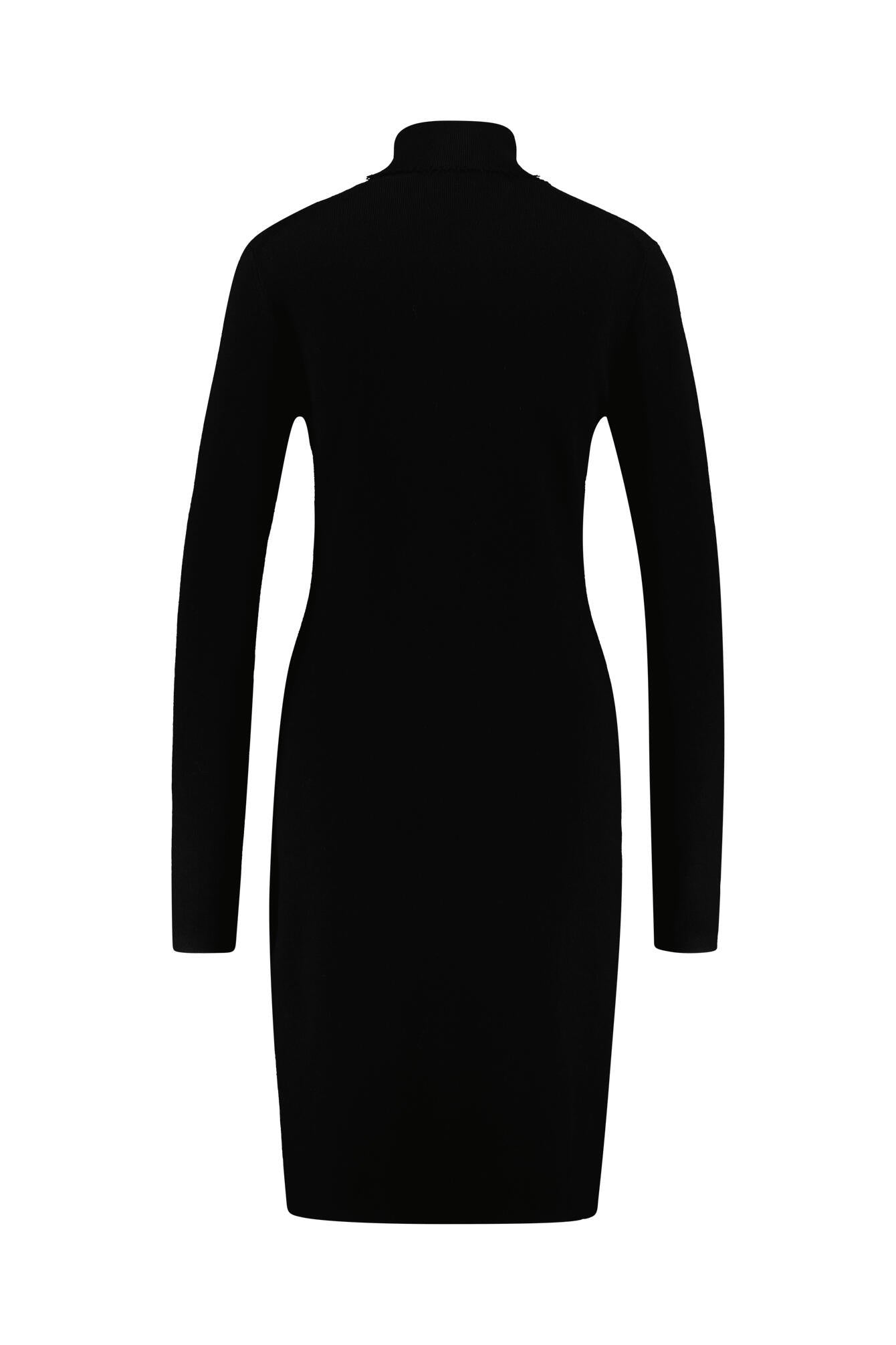 Strickkleid aus Viskosemix - 1433 Black - Schwarz