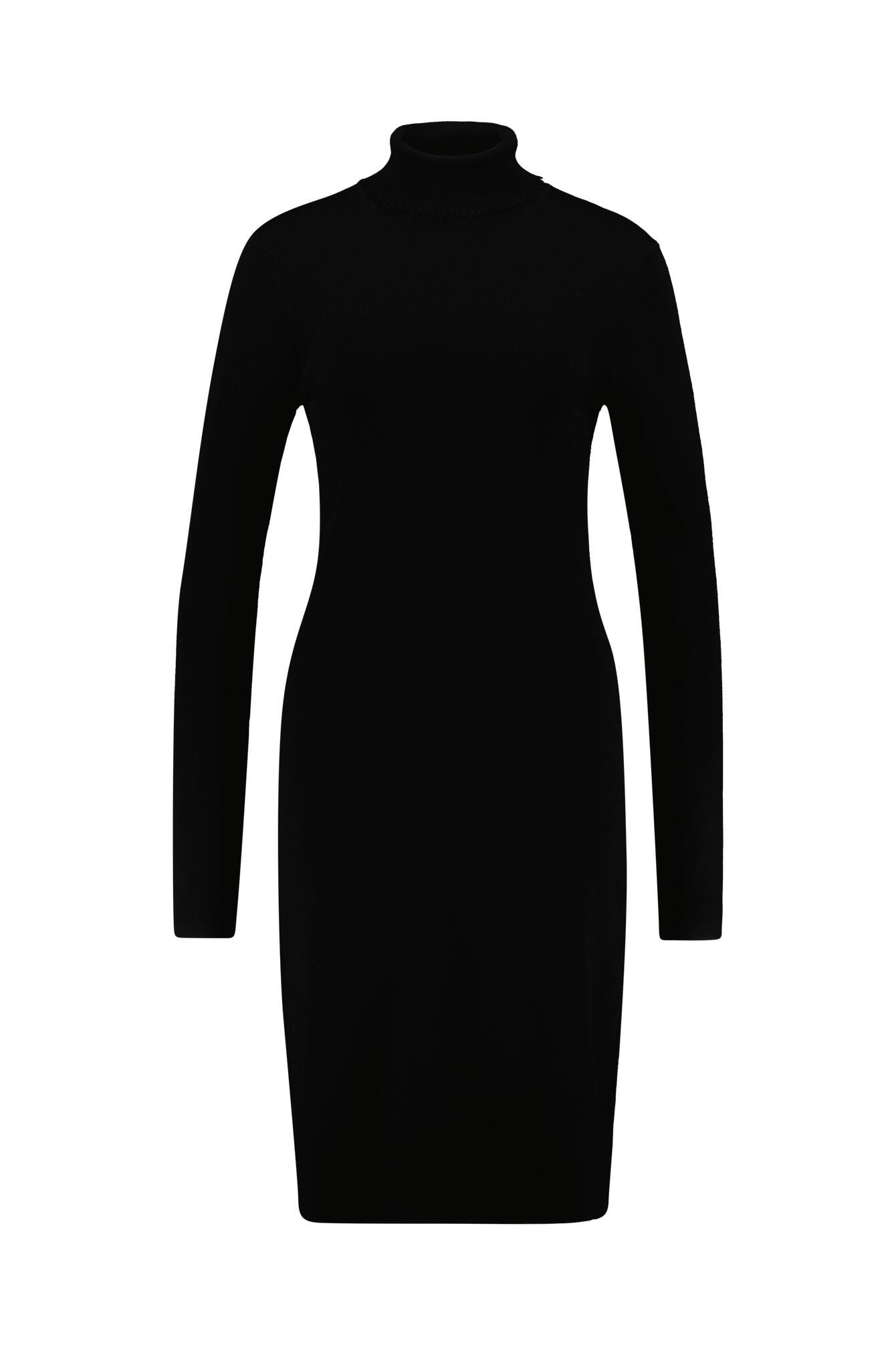 Strickkleid aus Viskosemix - 1433 Black - Schwarz