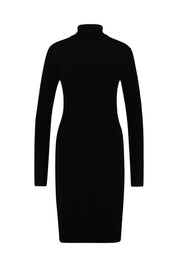 Strickkleid aus Viskosemix - 1433 Black - Schwarz