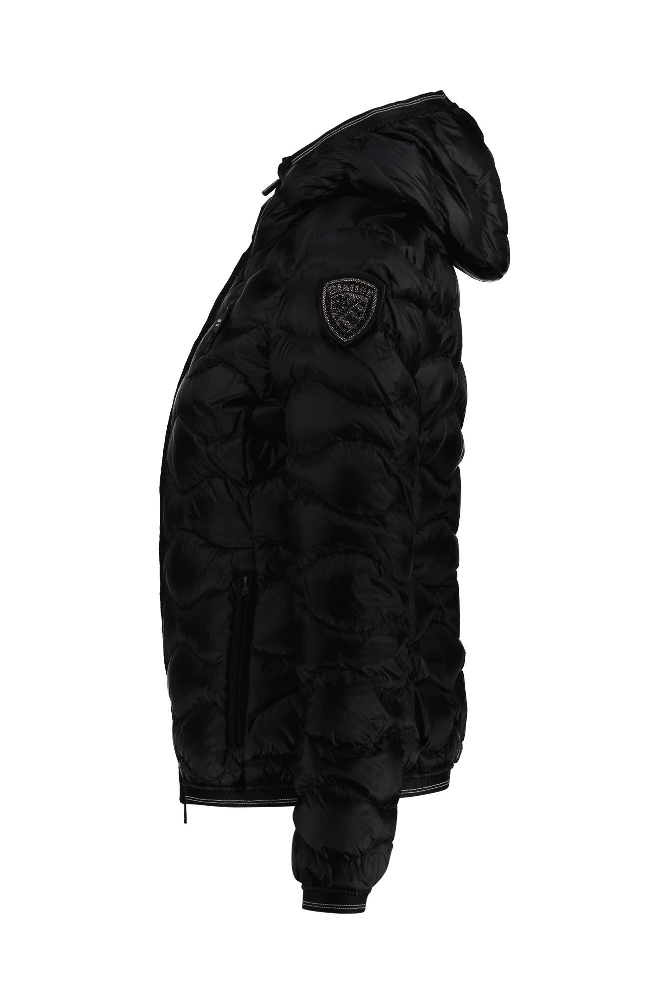 Gesteppte Daunenjacke - 999 Black - Schwarz