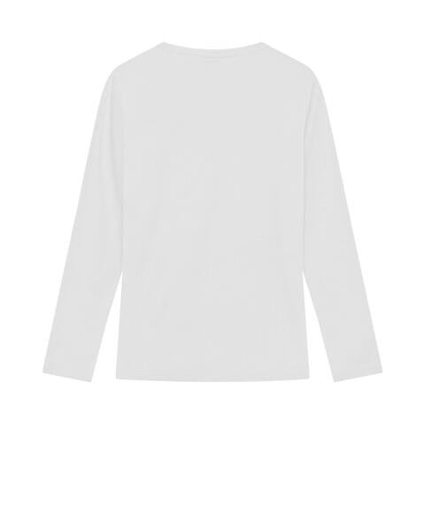 Langarmshirt - 101 White - Weiß