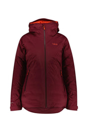 Outdoor-Daunenjacke - Deep Heather - Rot