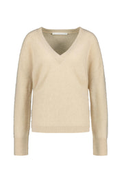 Feiner Strickpullover aus Kaschmirmix - 110 Oat - Beige