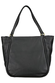 Ledertasche - 10 Black/Gold - Schwarz