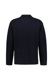 Overshirt aus Wolle - Navy Blue - Blau