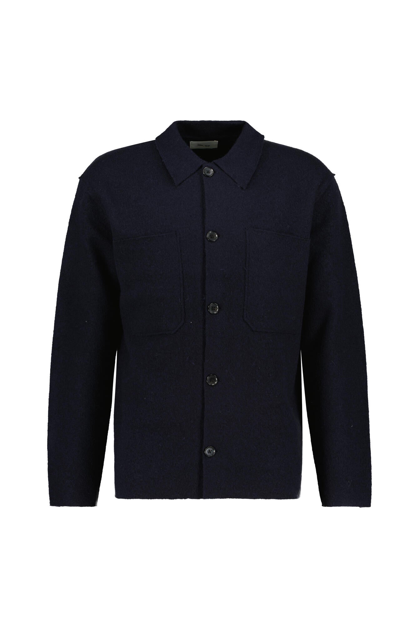 Overshirt aus Wolle - Navy Blue - Blau