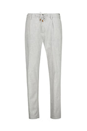 Feine Hose mit Kordelzug - 13 Grigio - Grau