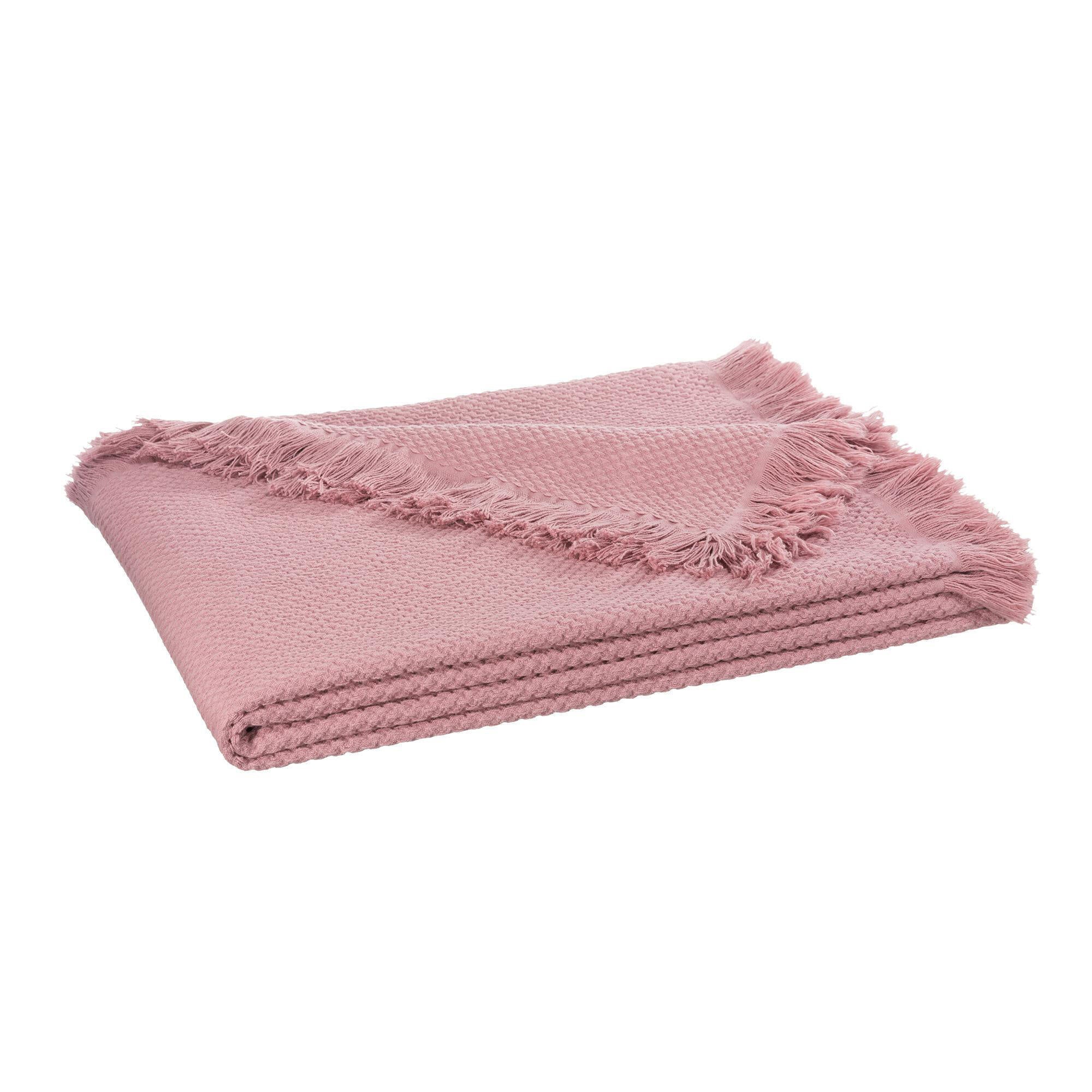 Decke 220x280 aus Baumwolle - 1732 Rosa - Rosa