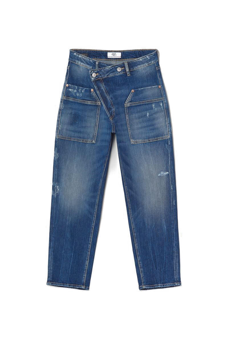 Damen Destroy Jeans - 3001 Blue - Blau