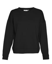 Sweatshirt mit Viskose - Black - Schwarz