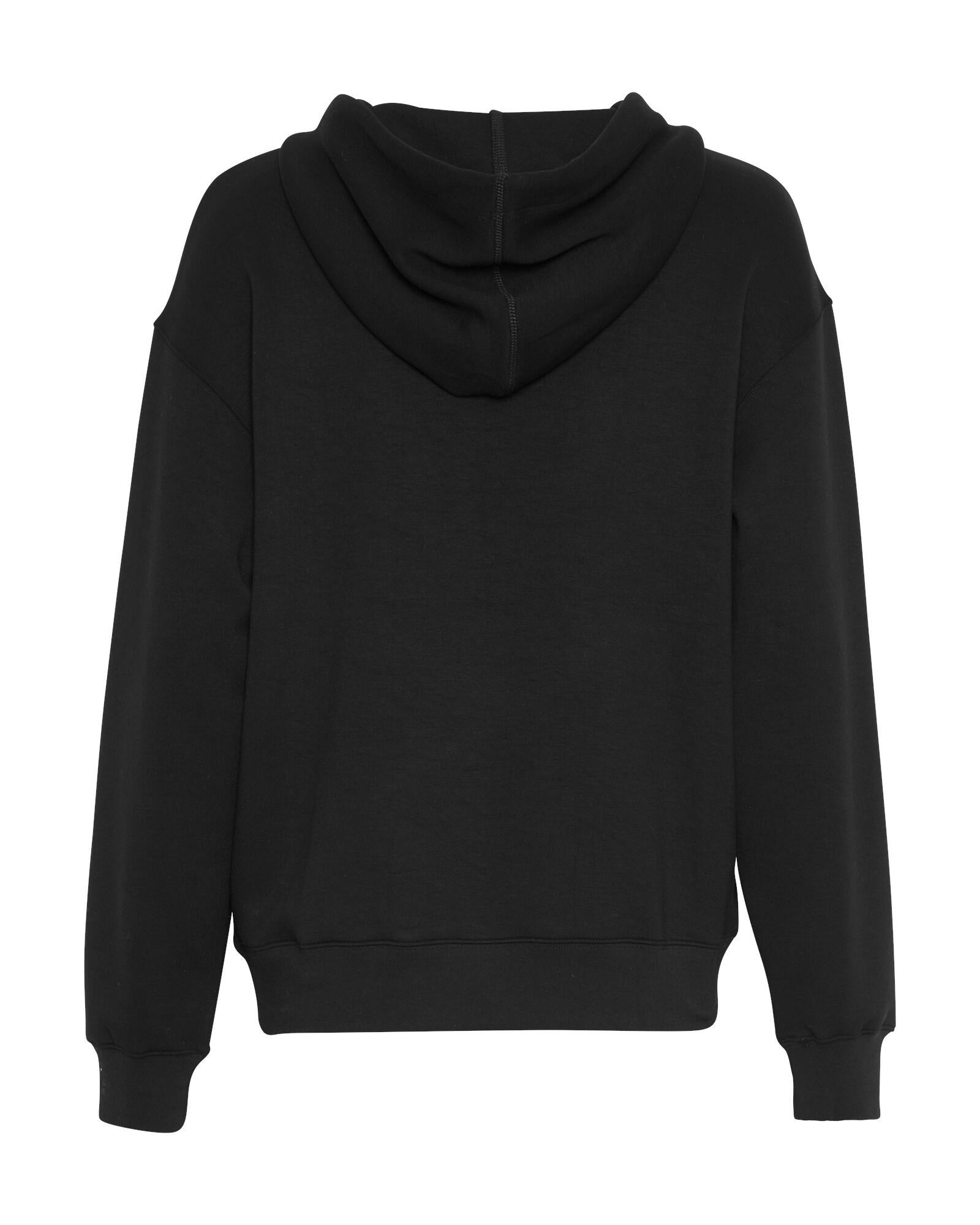 Kapuzenpullover mit Viskose - Black/Black - Schwarz