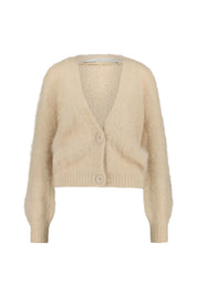 Cardigan aus Alpaka-Mix - 206 Desert - Creme