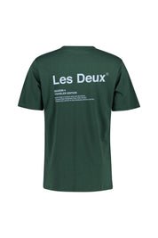 T-Shirt mit Logoprint - 546420 Pine Green/Sky Bl - Grün