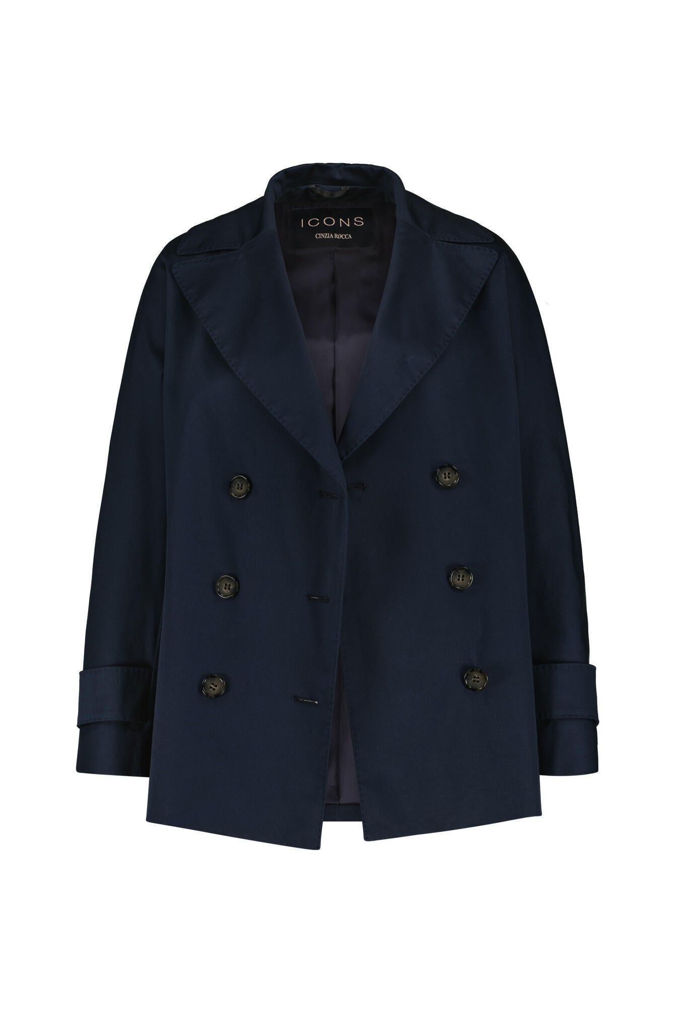 Cabanjacke aus Baumwolle - 02 Navy - Blau