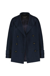 Cabanjacke aus Baumwolle - 02 Navy - Blau