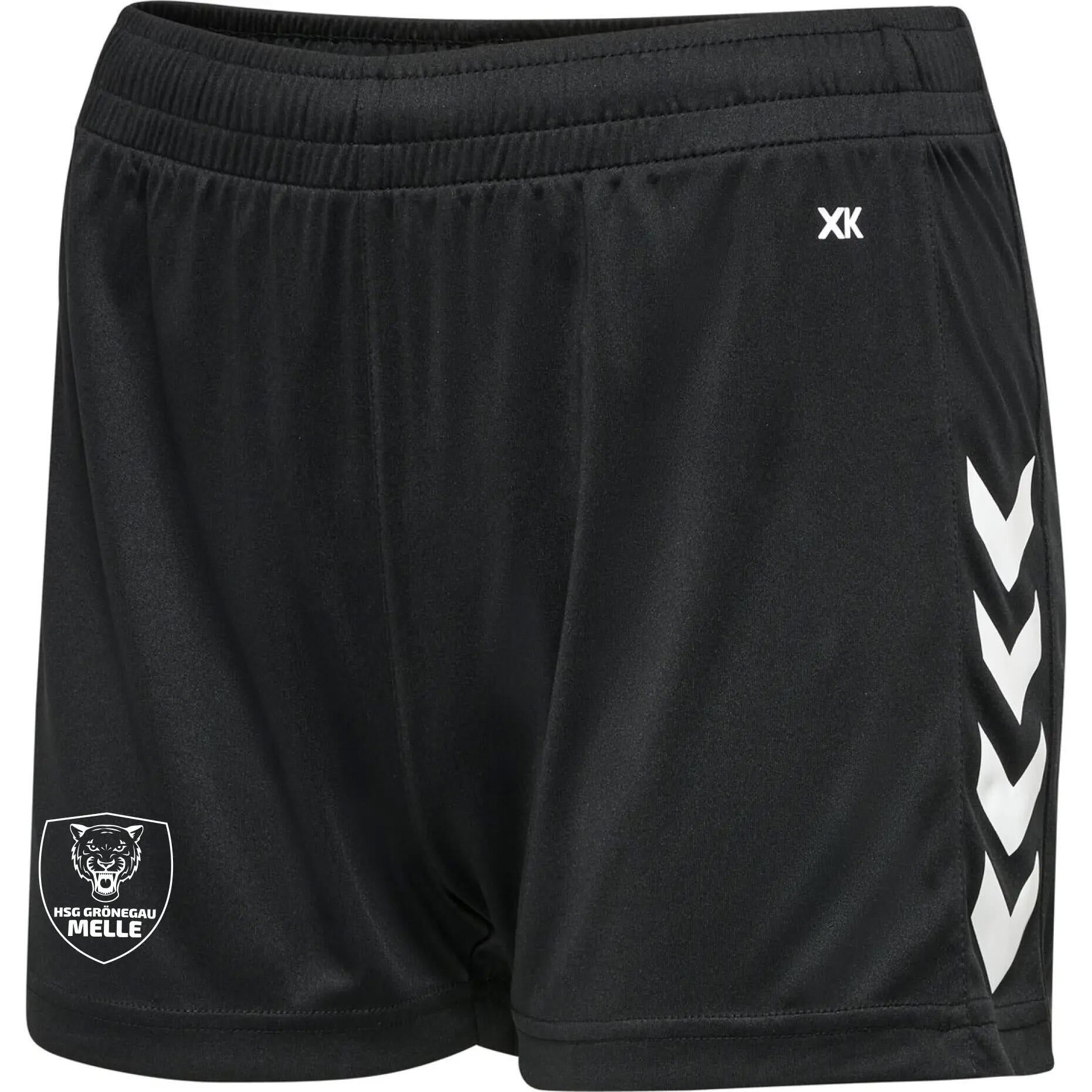 Damen HSG Grönegau Melle Trainingsshorts - 2001-Black - Schwarz