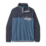 Fleecepullover mit halber Knopfleiste - Utility Blue - Blau