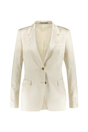 Blazer mit Pattentaschen - 1379 - Creme