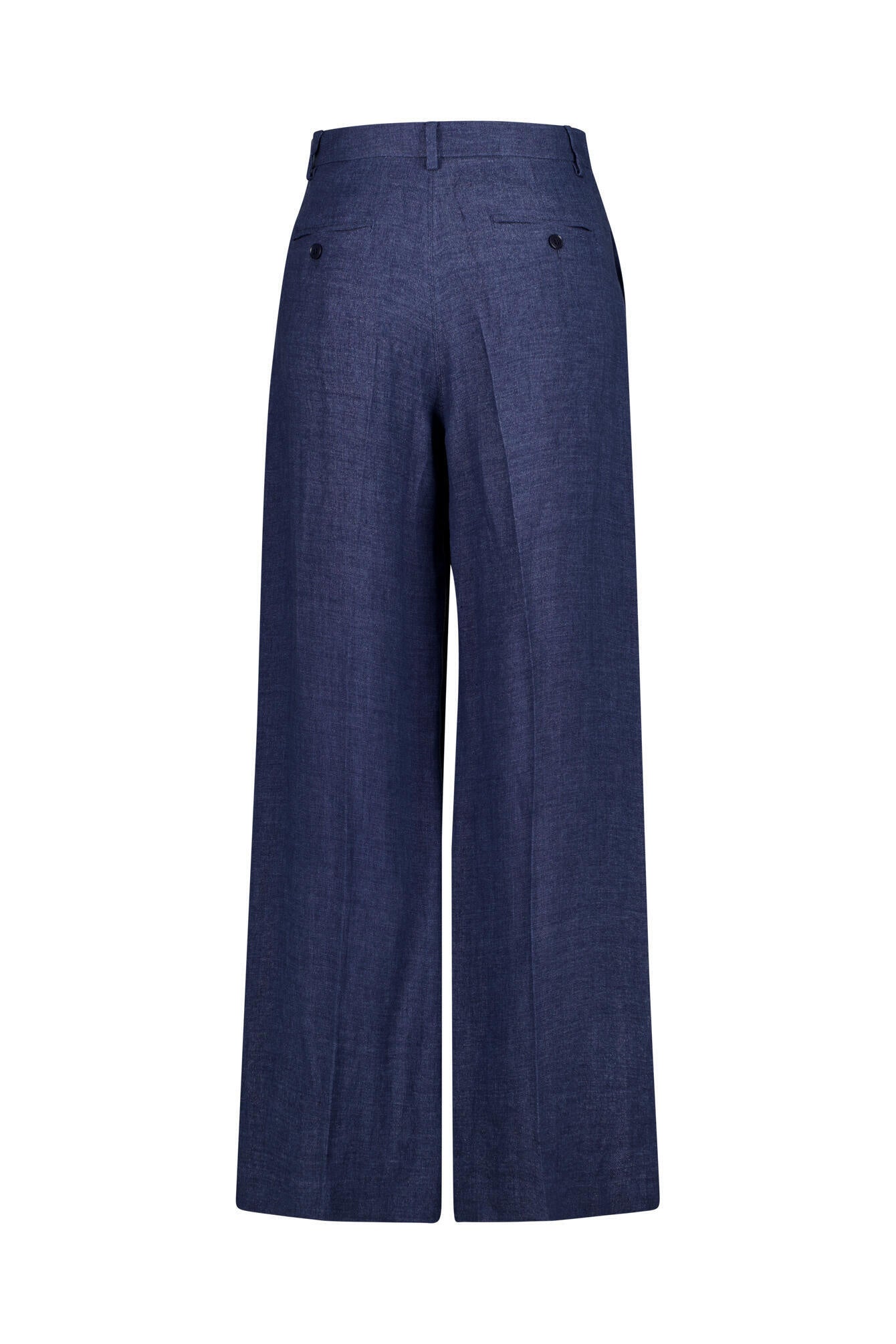 Wide Leg Hose aus Leinen - 006 - Blau