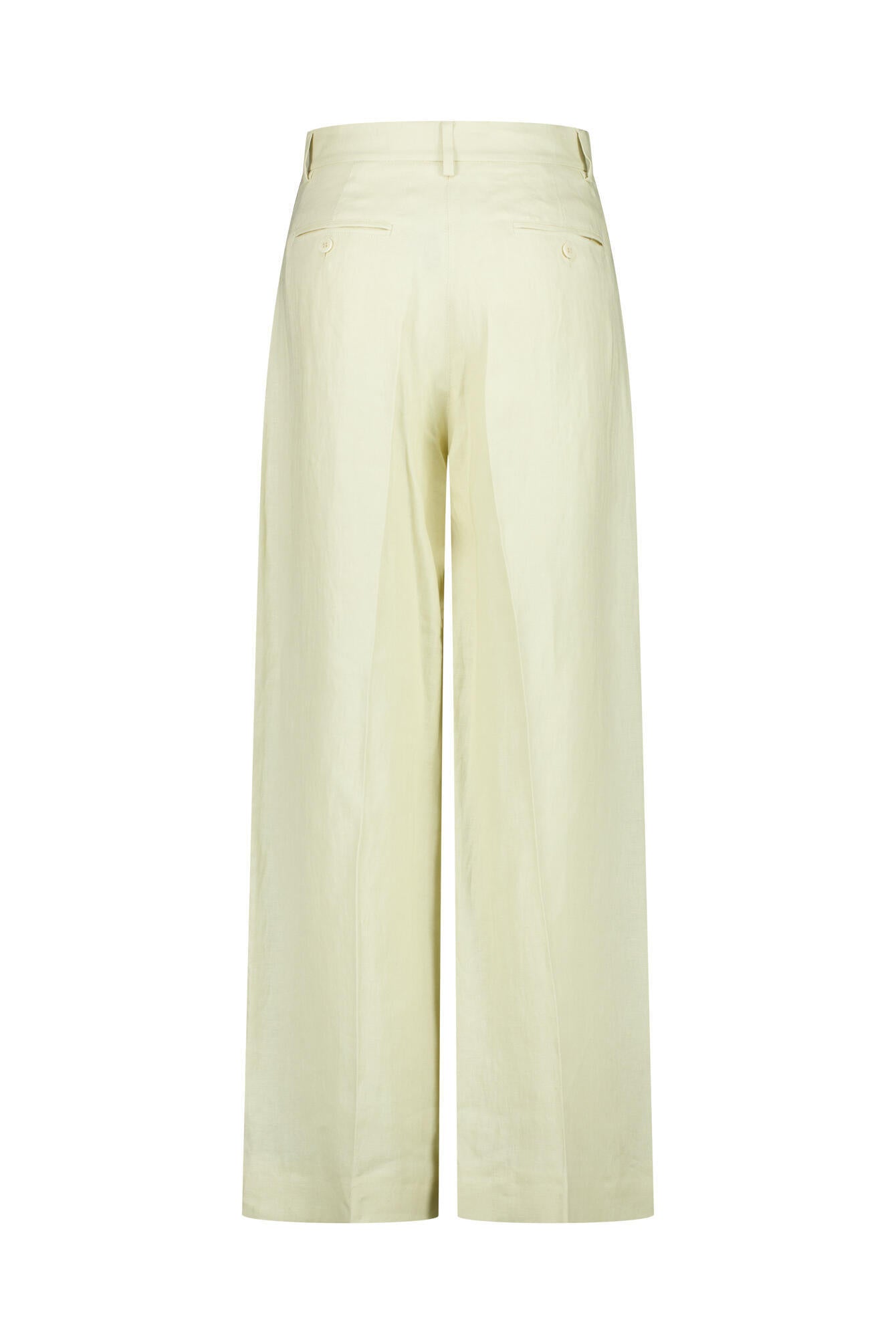 Wide Leg Hose aus Leinen - 035 - Creme