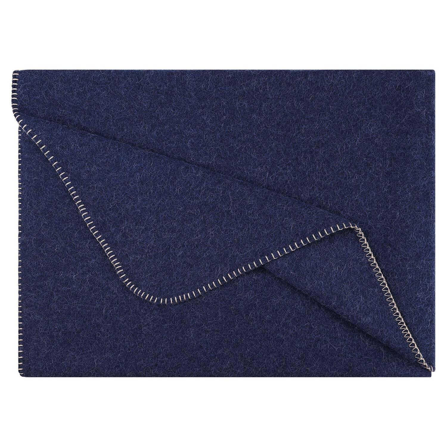 Wohndecke Alina 190x145 - 7057 Heidelbeer - Blau