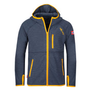 Fleecejacke Sandefjord - Mystic Blue/Golden Yellow - Blau | Orange