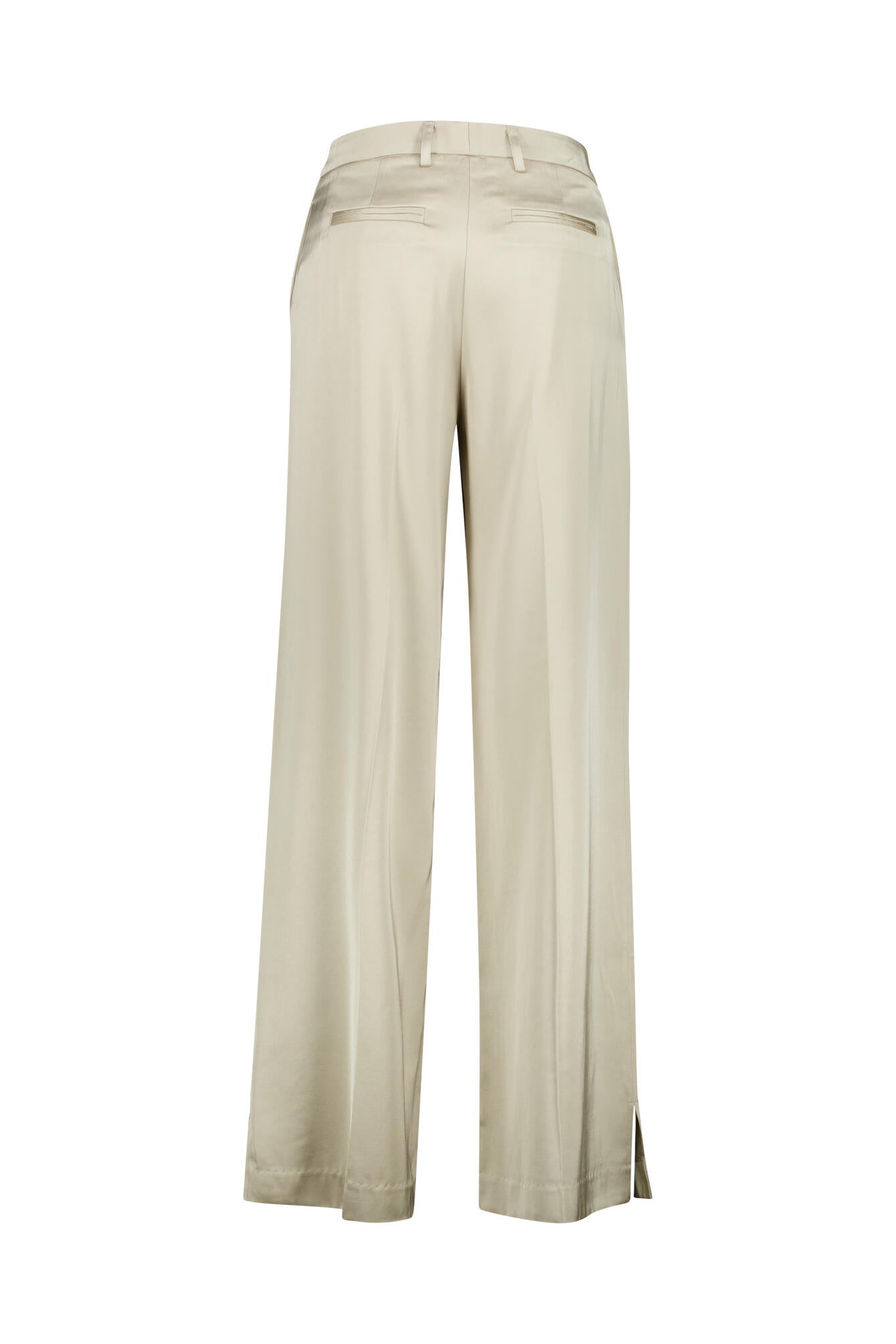 Stoffhose Wide Leg - Sand - Grau