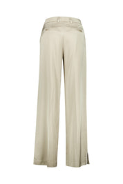 Stoffhose Wide Leg - Sand - Grau