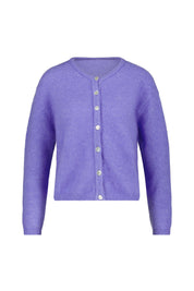 Strickjacke aus Wollmix - Iris Chine - Violett