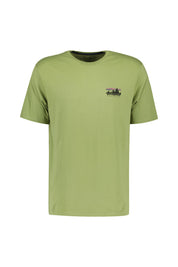 T-Shirt mit Logoprint - Buckhorn Green - Khaki