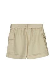 Bermuda-Shorts mit Gürtel - 089 Sesam - Beige