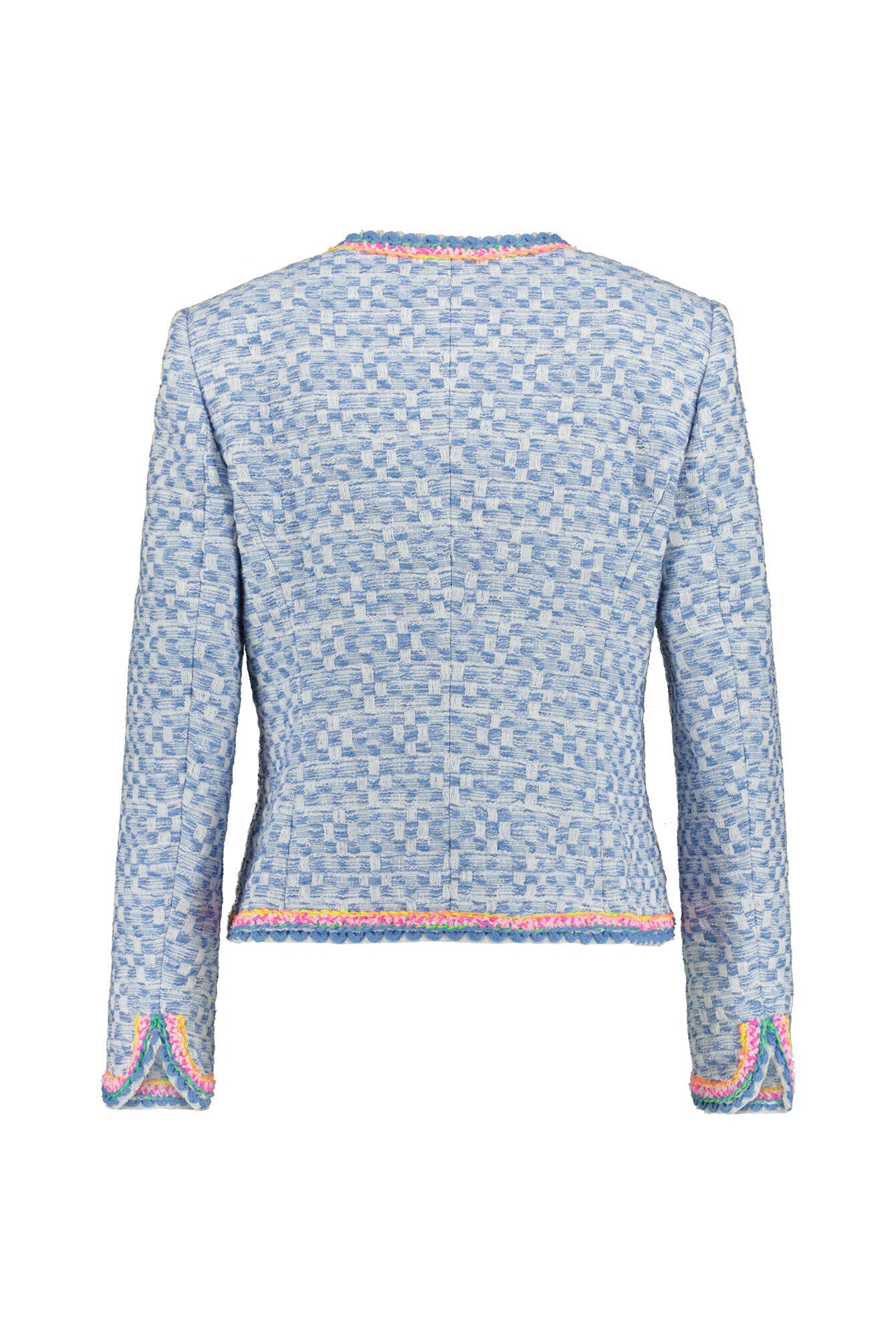 Strukturierter Bouclé - 420 Blau - Blau