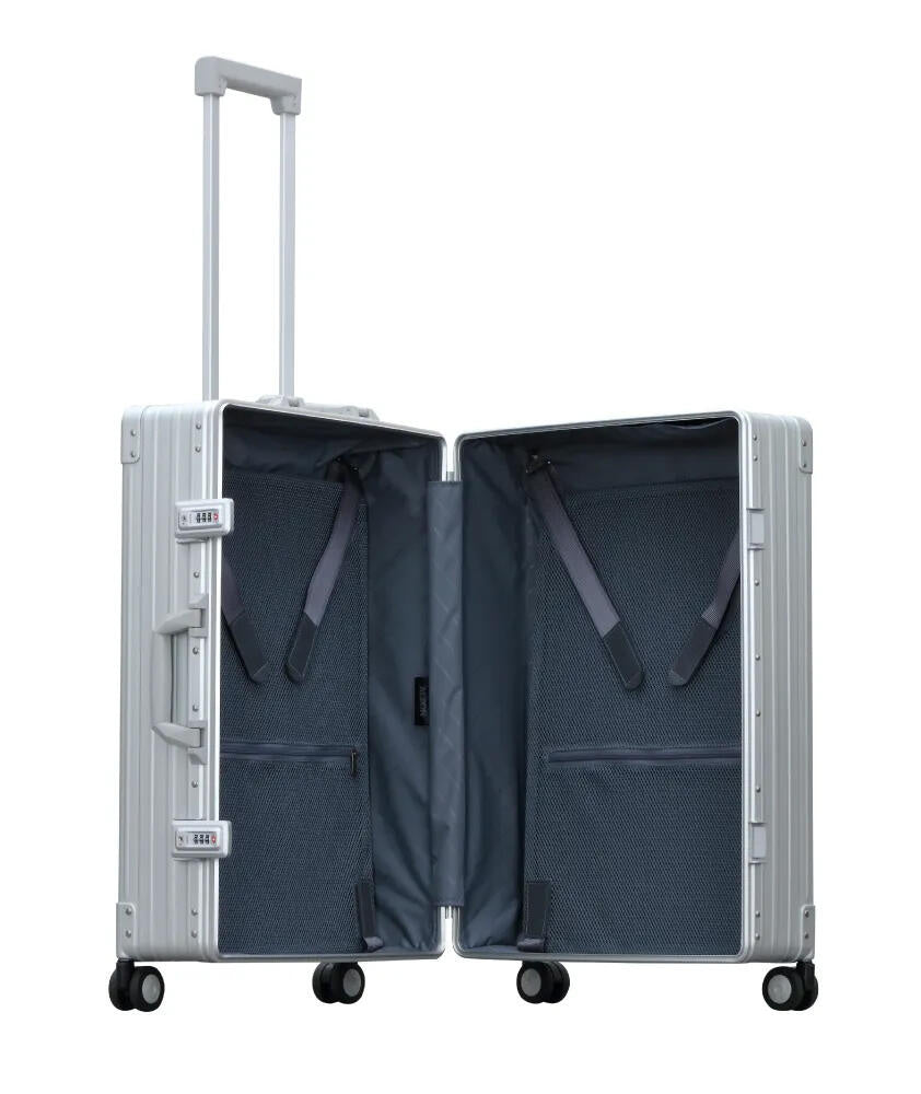 Reisekoffer Trolley 26" TRAVELER - Platinum - Silber