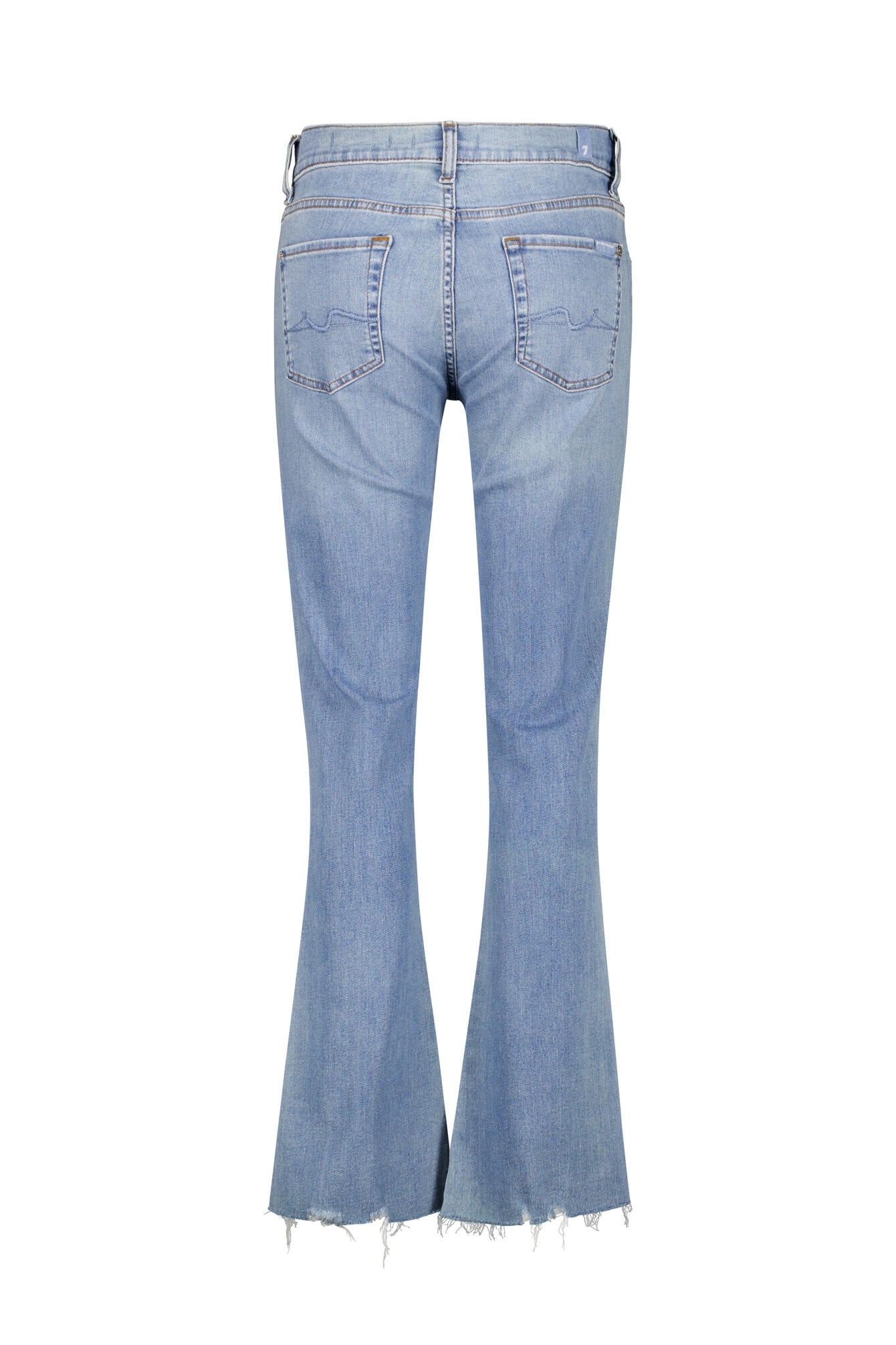 Jeans Straight Leg mit offenem Saum - Light Blue - Blau