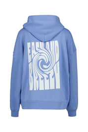 Oversized Hoodie Good Karma Club - Soft Blue Breezy - Blau