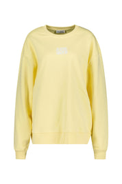 Oversized Sweatshirt Good Karma Club - PAstell Yellow - Gelb | Weiß