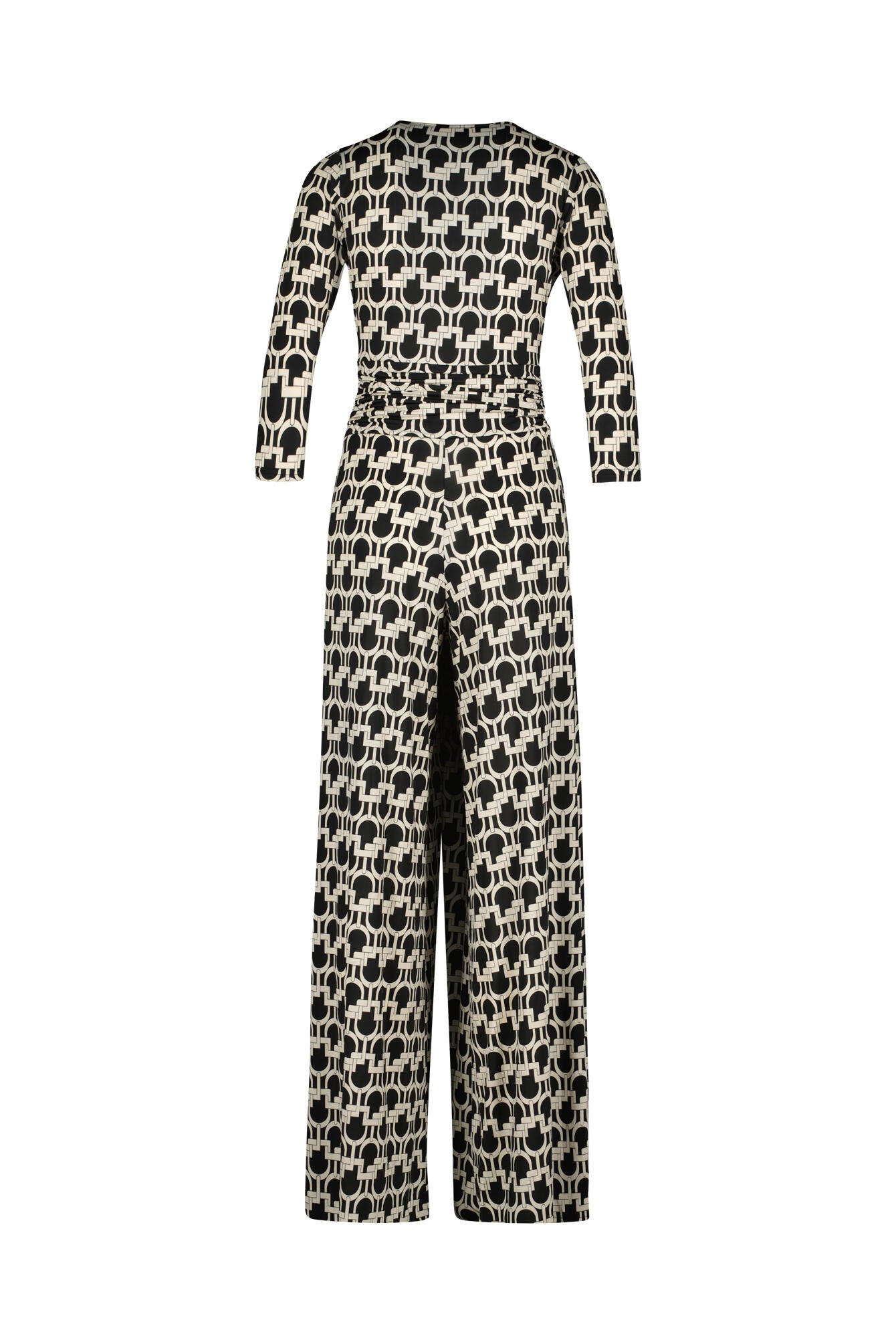 Modischer Jumpsuit - ka - Schwarz | Creme