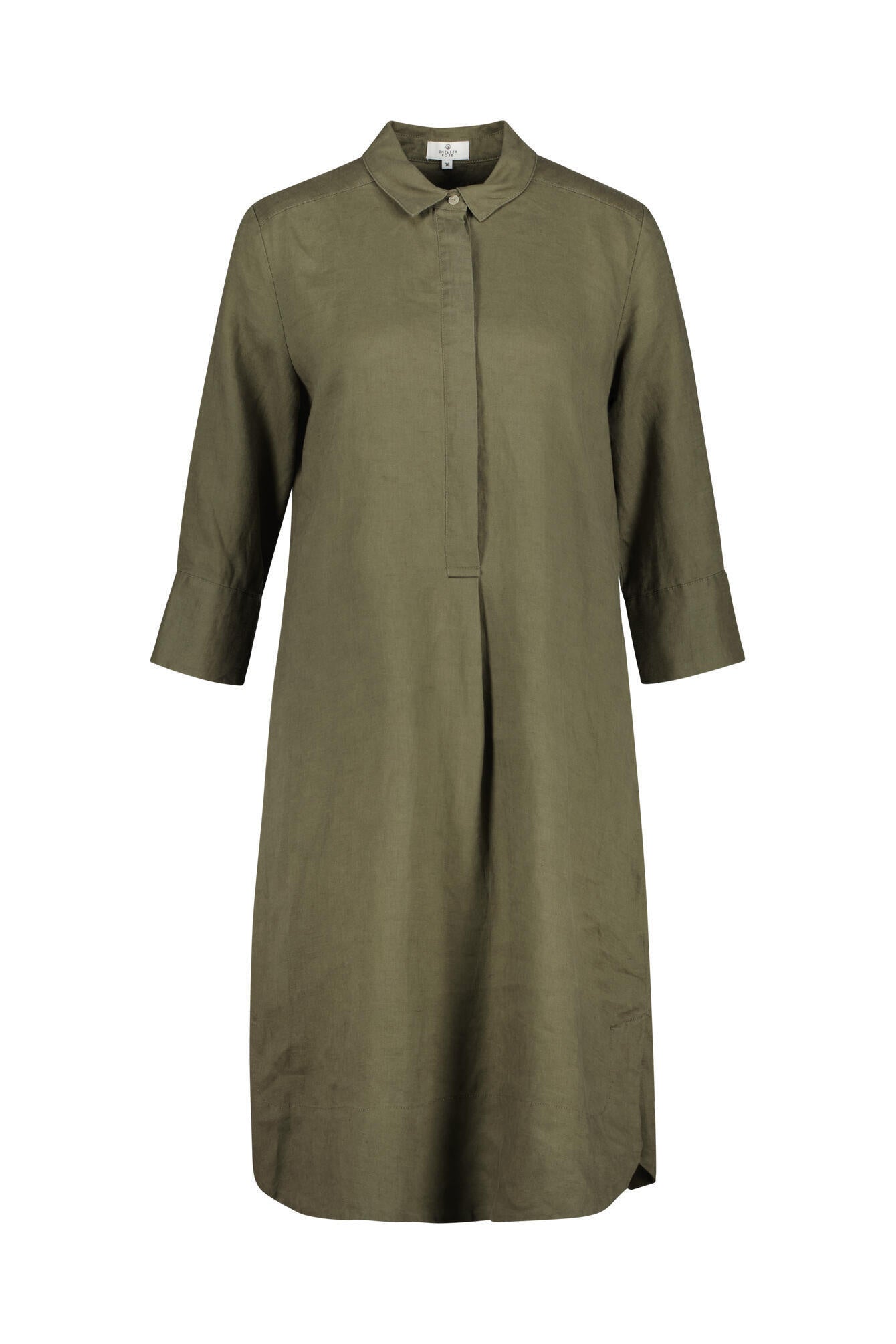 Leinenkleid - Khaki - Khaki