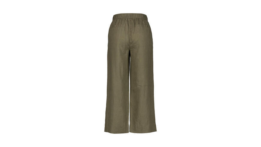 Leinenhose Wide Leg - Khaki - Grün