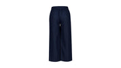 Leinenhose Wide Leg - Navy - Blau